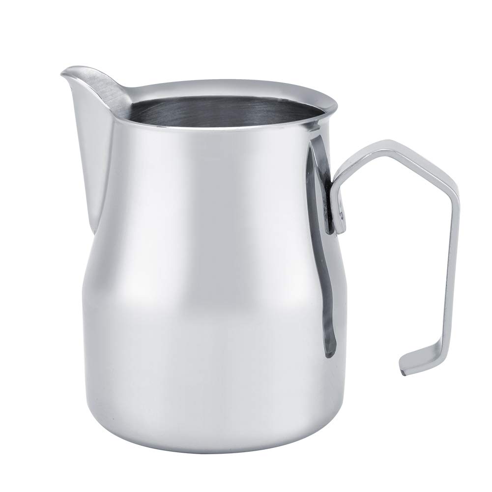 Premium Stainless Steel Coffee Milk Frothing Pitcher for Latte Art - Barista Espresso Cappuccino Frother Jug - Perfect for Home & Cafe Coffee Making