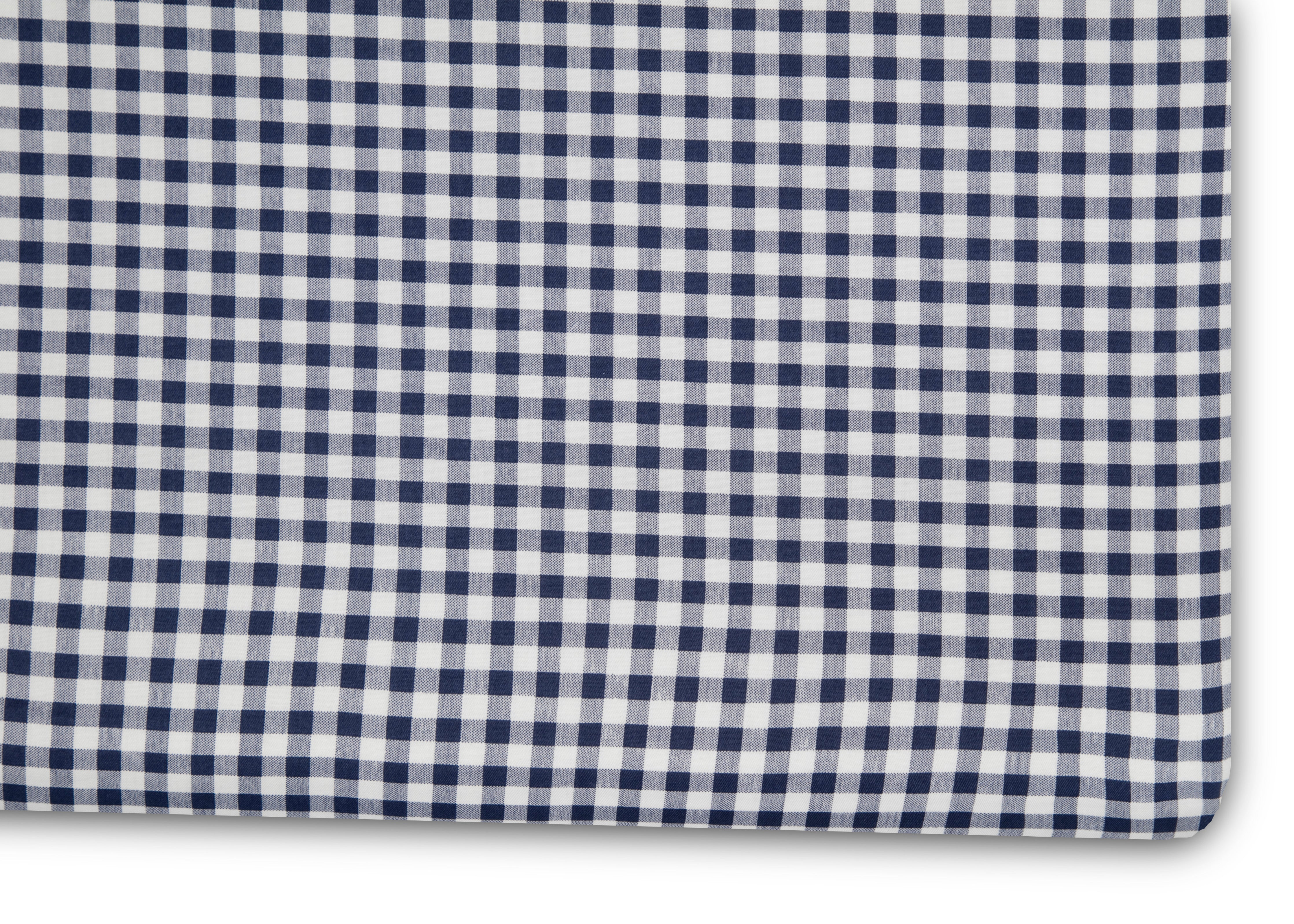 Navy Blue Gingham 3-Piece Twin Sheet Set - Soft Cotton Bedding for Kids & Guest Rooms - Perfect for Dorm, Daycare, and Cozy Bedroom Decor