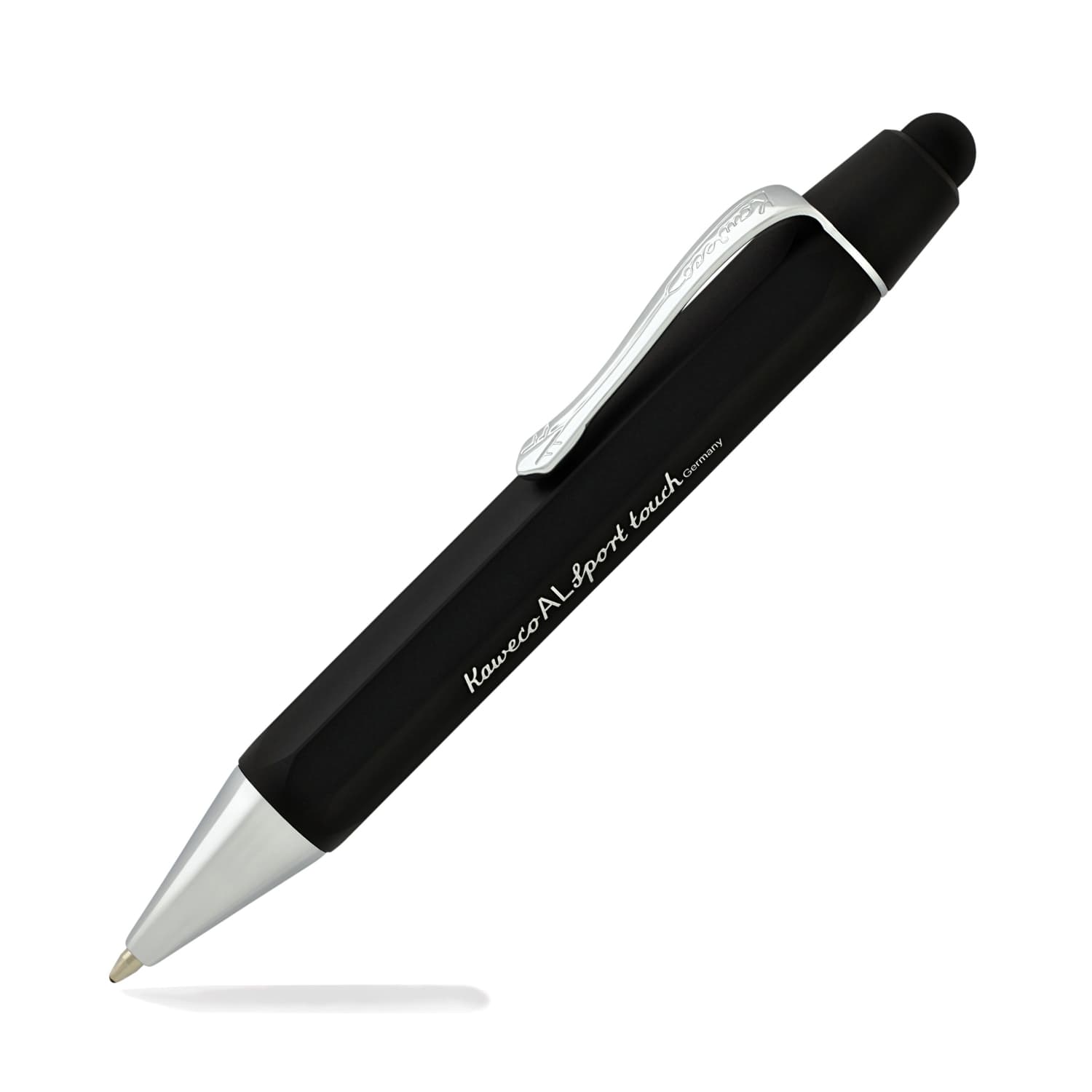 Kaweco AL Sport Touch Ballpoint Pen - Black Matte Stylus Pen for Writing & Digital Devices | Perfect for Office, Note-Taking & Tablet Use
