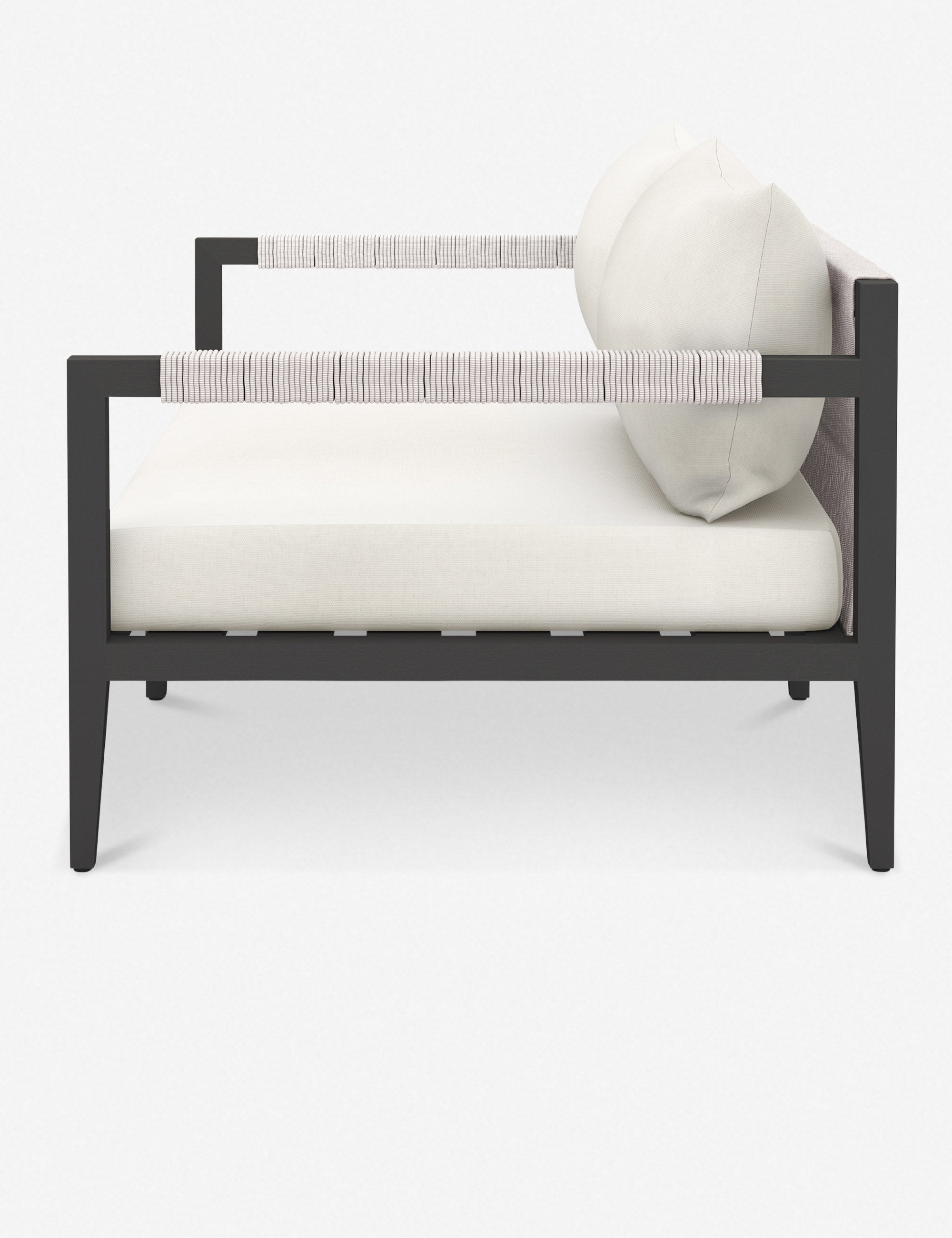 Cadenza Indoor Outdoor Metal Sofa - Durable Patio Furniture for Garden, Poolside & Backyard Relaxation