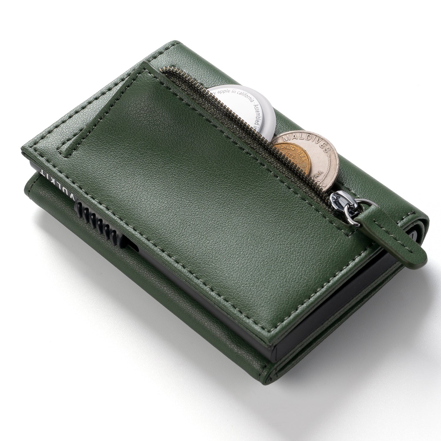 VC302 Limited Edition Numbered Tri-Fold Wallet with Side Slider & Magnetic Closure - Perfect for Everyday Carry, Travel & Business (Men's RFID Blocking Leather Wallet)