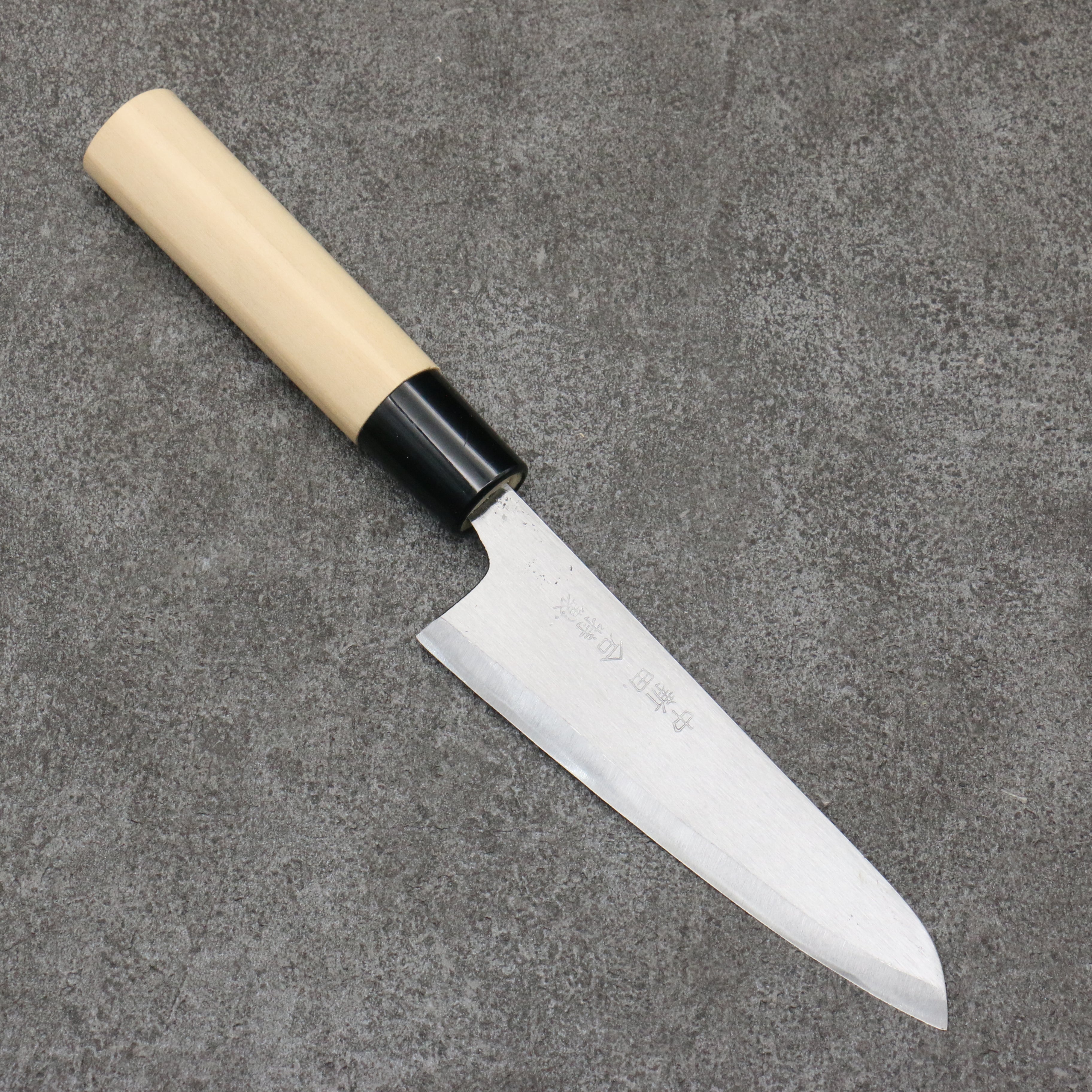 Premium Nakaniida White Steel No.2 Migaki Polish Finish 120mm Petty Utility Knife with Magnolia Handle - Perfect for Precision Slicing, Peeling & Small Kitchen Tasks