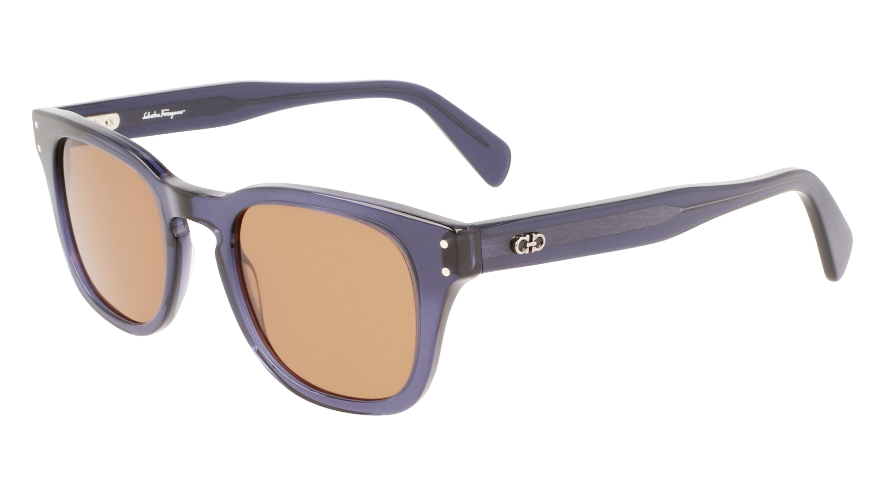 Blue Transparent/Brown