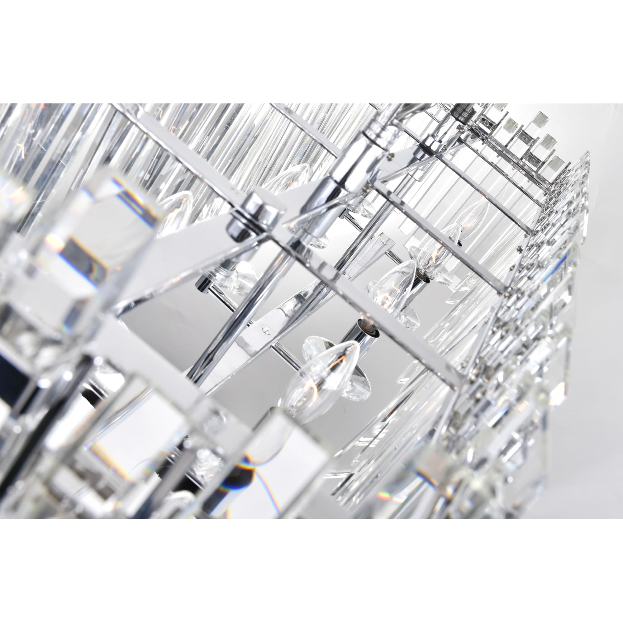 CWI Lighting Henrietta 10-Light Chrome Chandelier - Elegant Dining Room Lighting Fixture for Home Decor & Interior Design