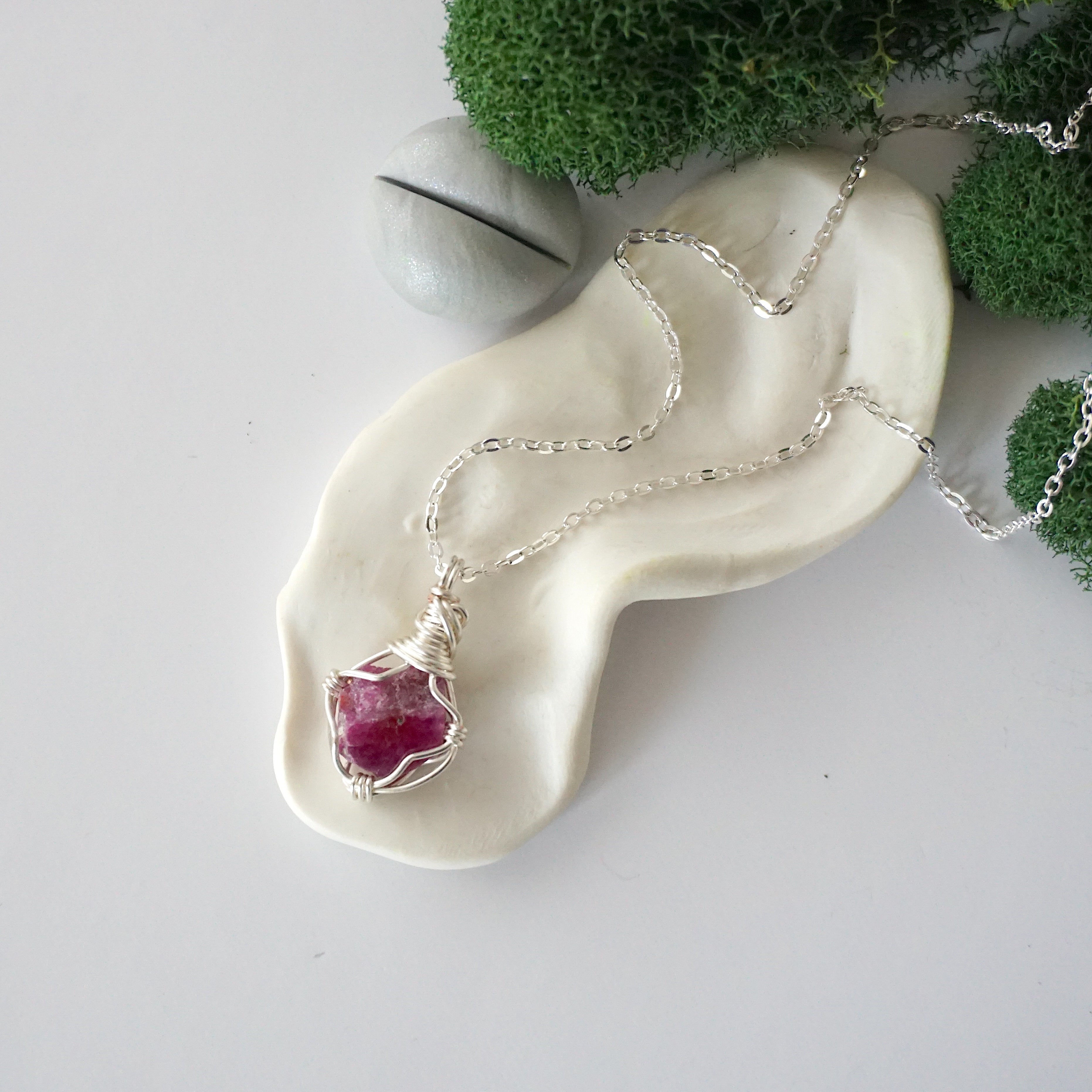 Elegant Ruby Birthstone Necklace - Genuine Crystal Jewelry for Women | Perfect Gift for Birthday, Anniversary & Special Occasions