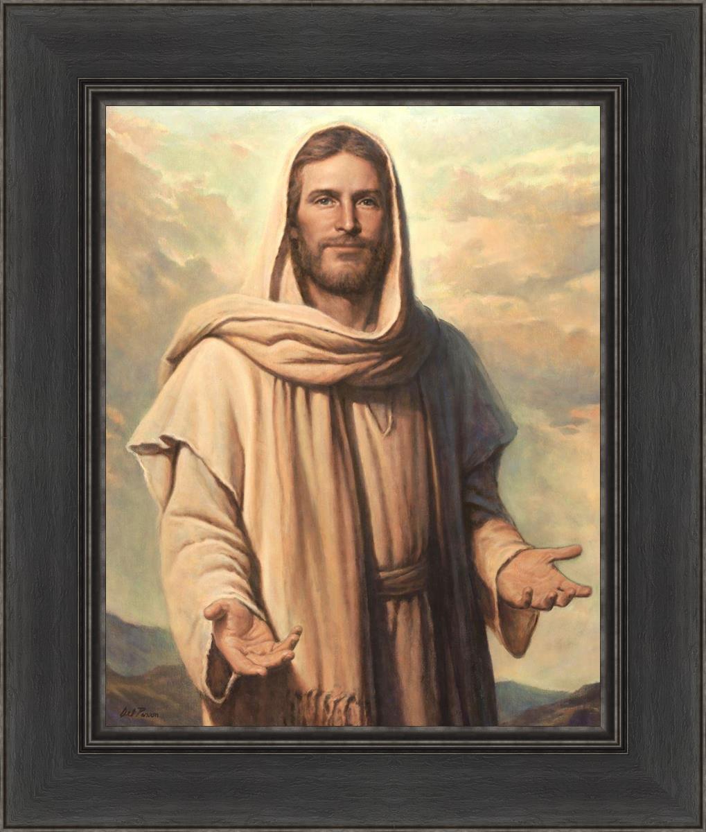 Abide With Me by Del Parson - Inspirational Christian Wall Art for Home & Church Decor - Perfect for Living Rooms, Bedrooms & Worship Spaces