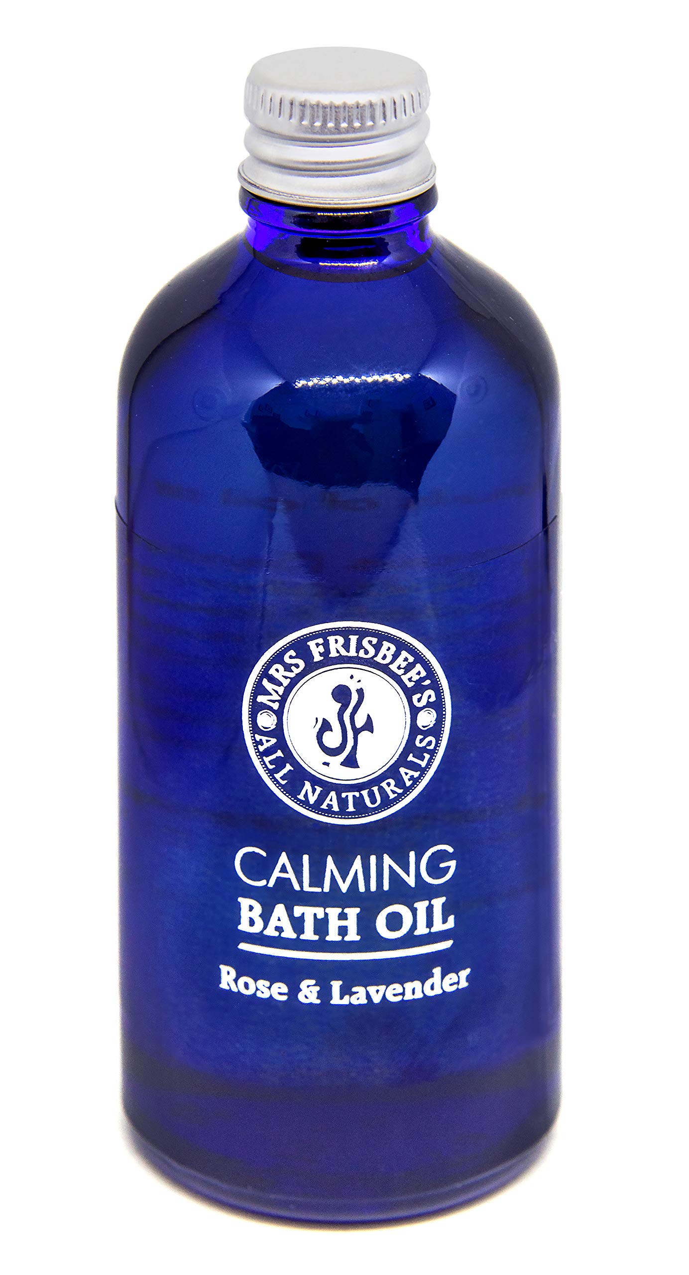 Calming Aromatherapy Bath Oil with Rose & Lavender Essential Oils | Jojoba & Sunflower Seed Oils | Natural Vitamin E | Handmade, Vegan, Cruelty-Free | Relaxing Spa & Self-Care Gift for Women