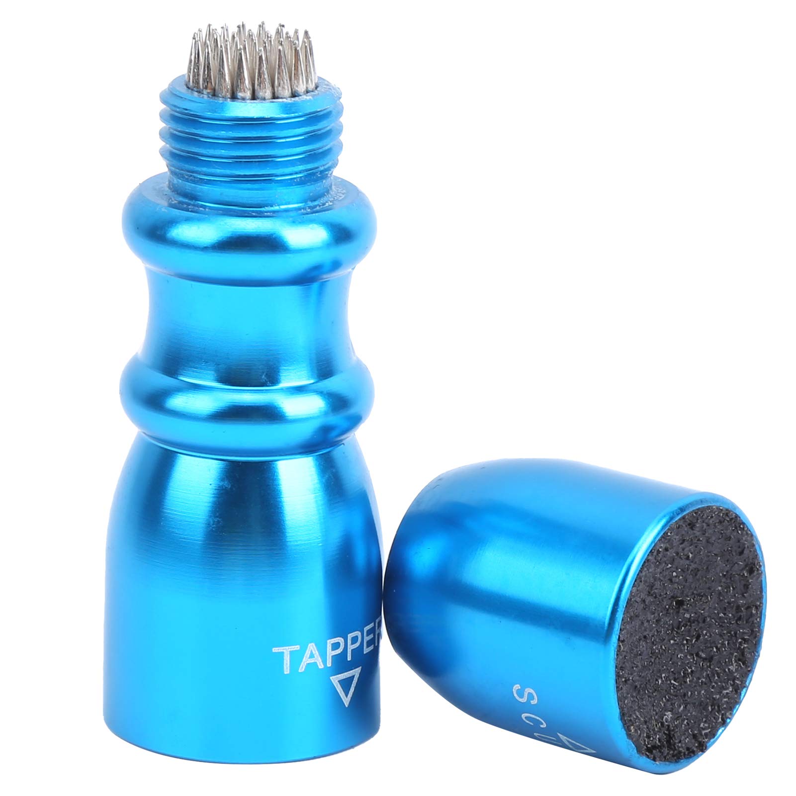 3-in-1 Stainless Steel Billiard Pool Cue Tip Tool Kit - Professional Snooker Stick Tip Shaper, Tapper & Repair Tool (Blue) for Home Game Rooms, Bars & Professional Pool Tournaments