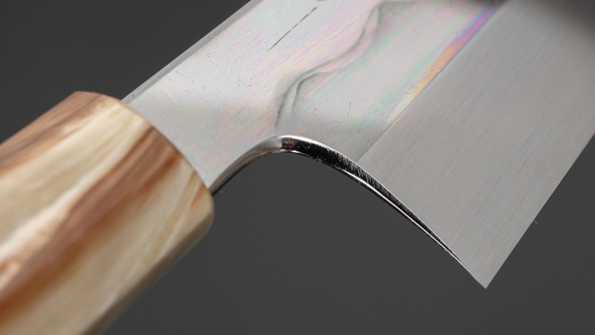 Hitohira Togashi White #1 Notaremon Mizu Honyaki Gyuto 240mm Japanese Chef Knife - Taihei Ebony Handle with Saya (#093) - Perfect for Sushi, Sashimi & Precision Cutting