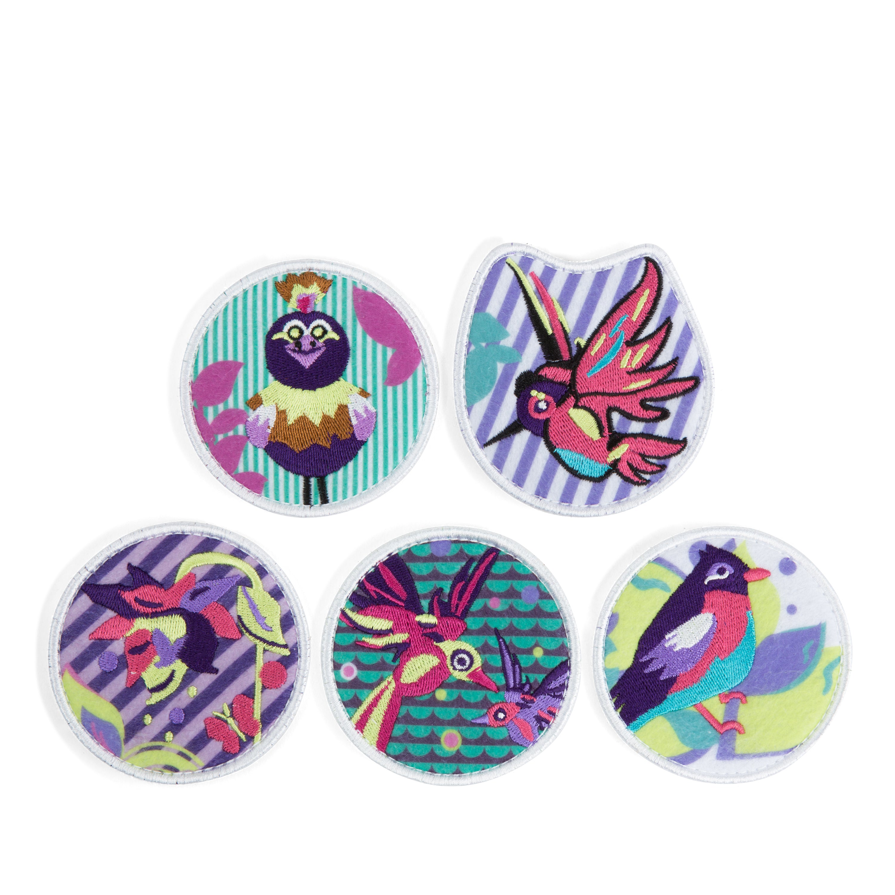 ergobag Klettie 5-Piece Backpack Set with Birds of Paradise Print - Durable School Backpack for Kids, Lightweight & Ergonomic Design - Perfect for School, Travel, and Outdoor Adventures