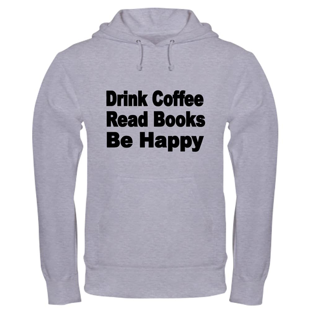 Drink Coffee Read Books Be Happy 2 Sweatshirt - Comfortable Pullover Hoodie for Book Lovers & Coffee Enthusiasts - Perfect for Reading, Relaxing & Casual Outfits