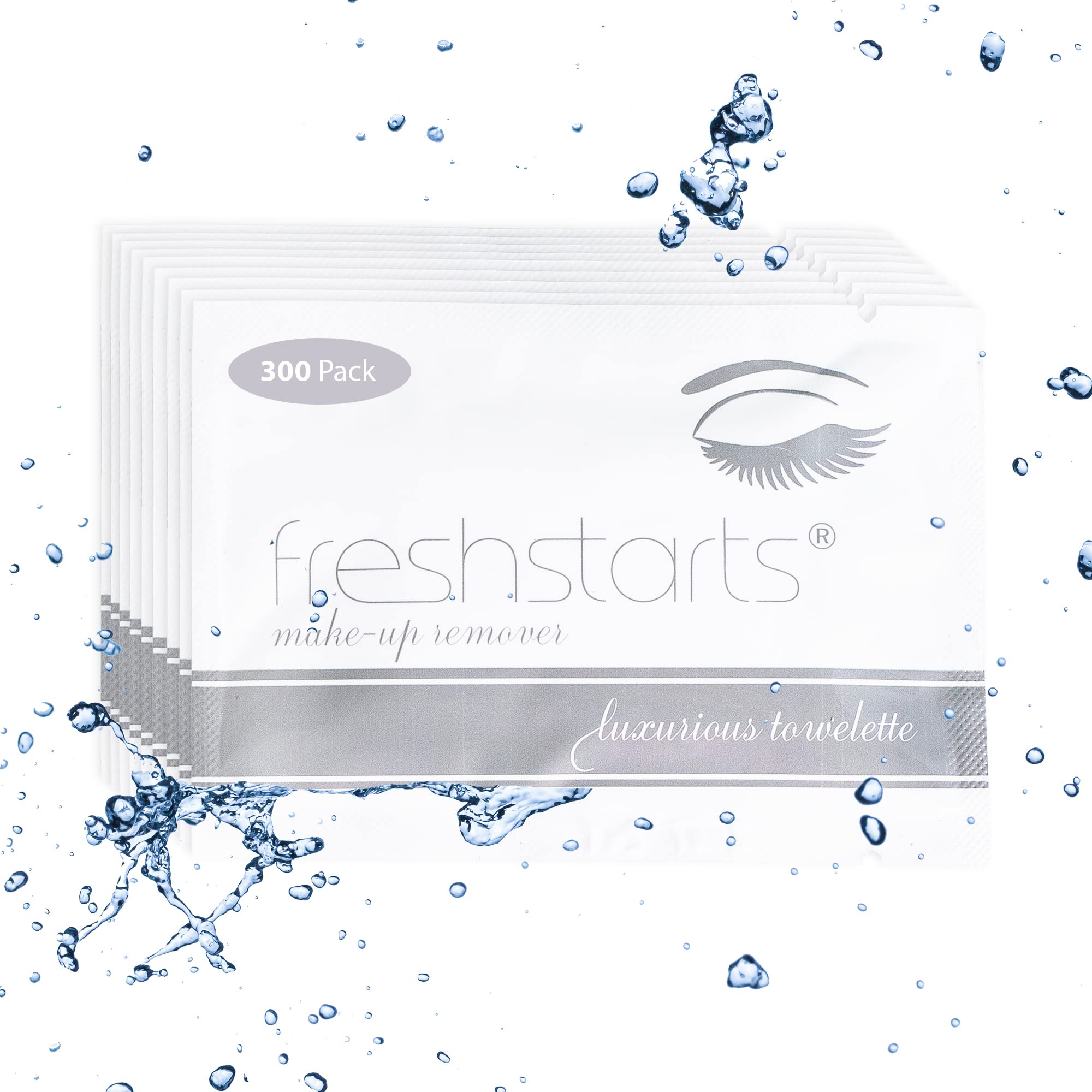 Freshstarts Makeup Remover Facial Cleansing Towelettes - 300 Pack Gentle Face Wipes for Women | Oil-Free, Hypoallergenic Skin Care | Perfect for Travel, Gym & Daily Beauty Routine
