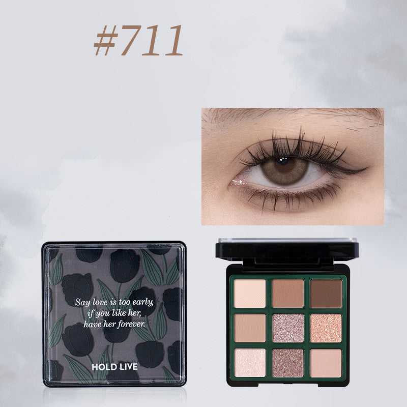 HOLD LIVE Midnight Cat Eyeshadow Palette - 12 Matte & Shimmer Shades, Vegan & Cruelty-Free Makeup for Party, Halloween & Night Out Looks