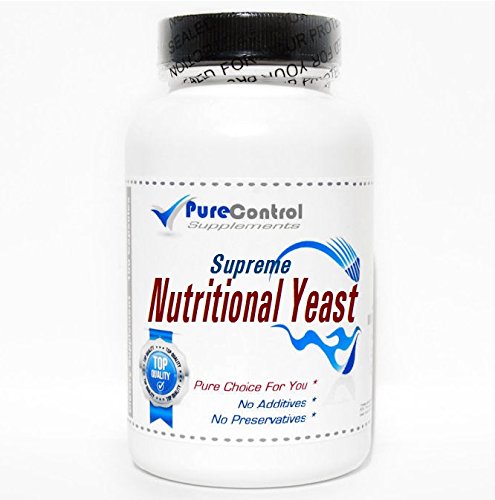 PureControl Supplements Supreme Nutritional Yeast with All B Vitamins - 200 Capsules | Vegan Protein Source for Smoothies, Baking & Healthy Recipes