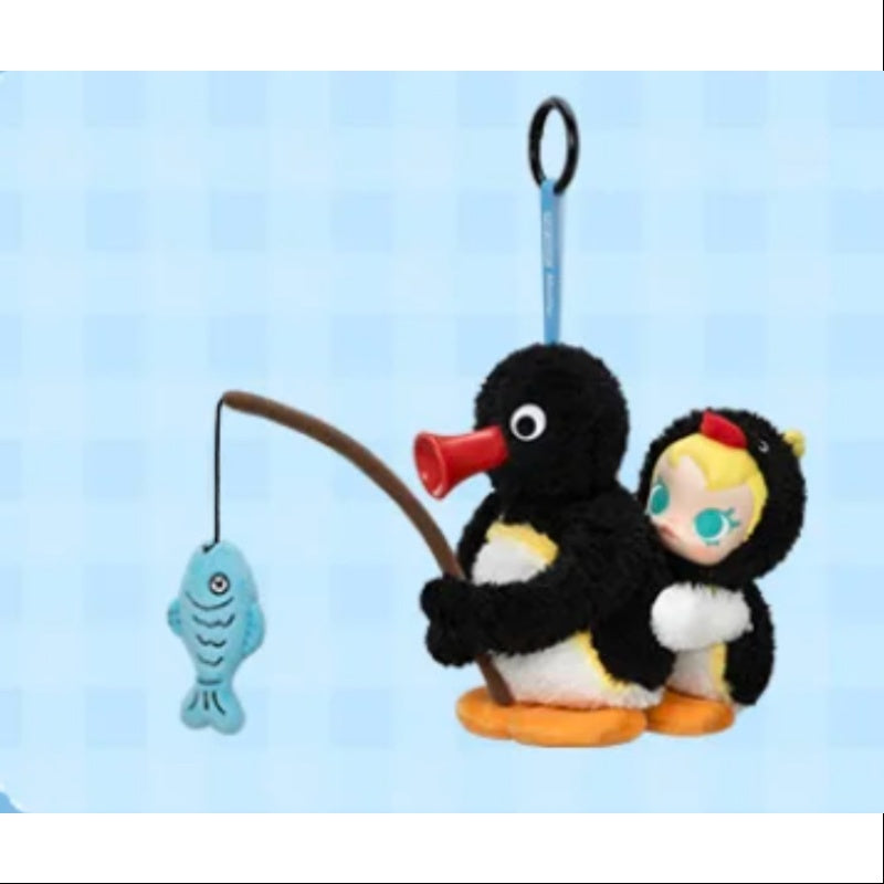 Baby MOLLY Pingu Happy Fishing Series Vinyl Plush Pendant Secret Tug of War Toy - Cute Collectible Plushie for Kids & Anime Fans - Perfect for Playtime, Gifts & Kawaii Decor (1/72)