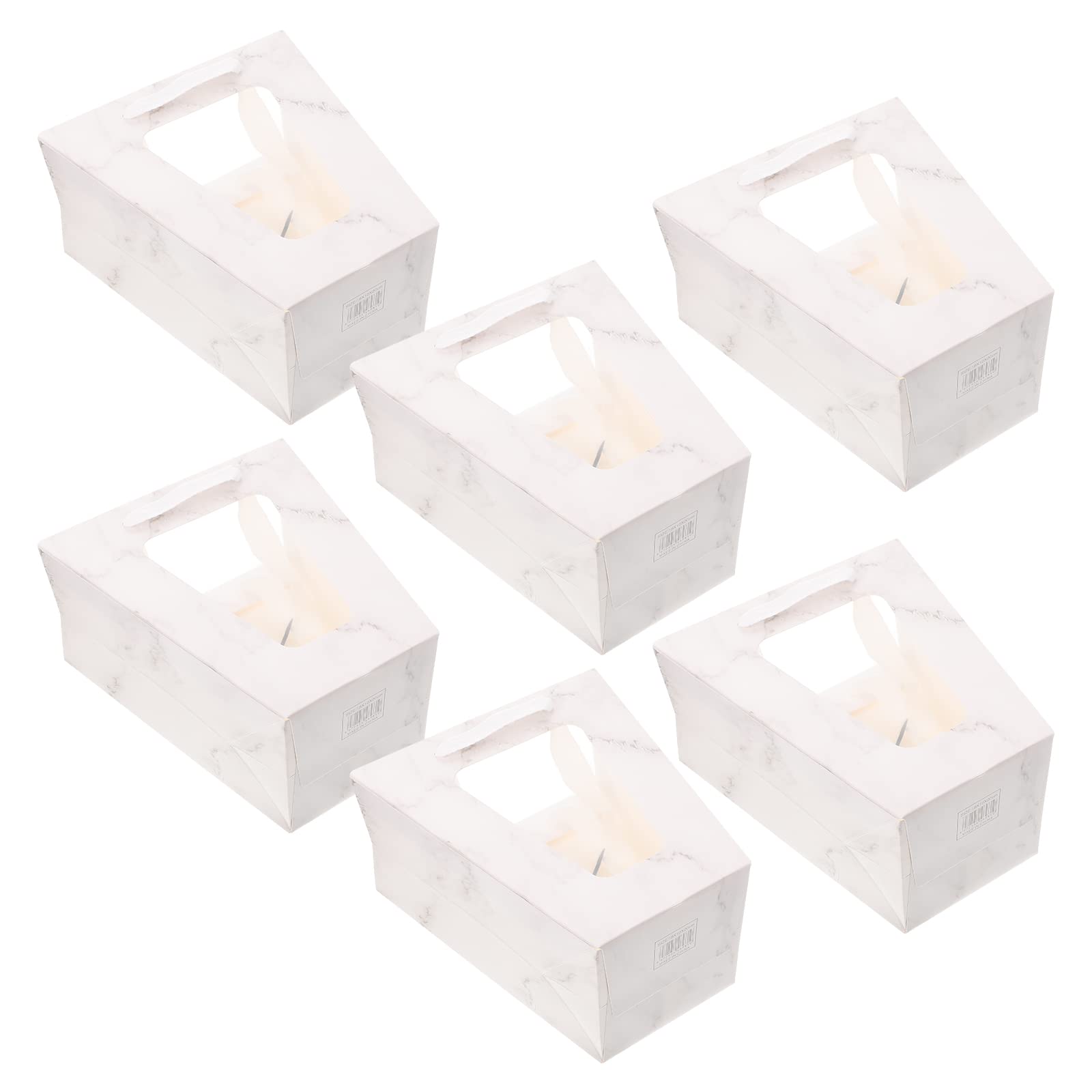 LUOZZY 12 Pcs White Kraft Gift Bags with Clear Window - Elegant Flower Bouquet Tote Bags for Wedding, Bridal Shower, Birthday Party & Special Occasions