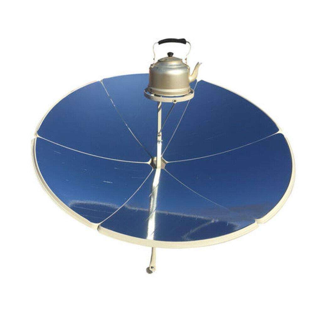 TBVECHI Portable Solar Oven with 59-Inch Diameter - High Temperature Solar Cooker (700-1000°C) for Outdoor Camping, BBQ, and Emergency Cooking - 1800W Solar Oven for Eco-Friendly Meals in Backyard, Picnics & Off-Grid Living
