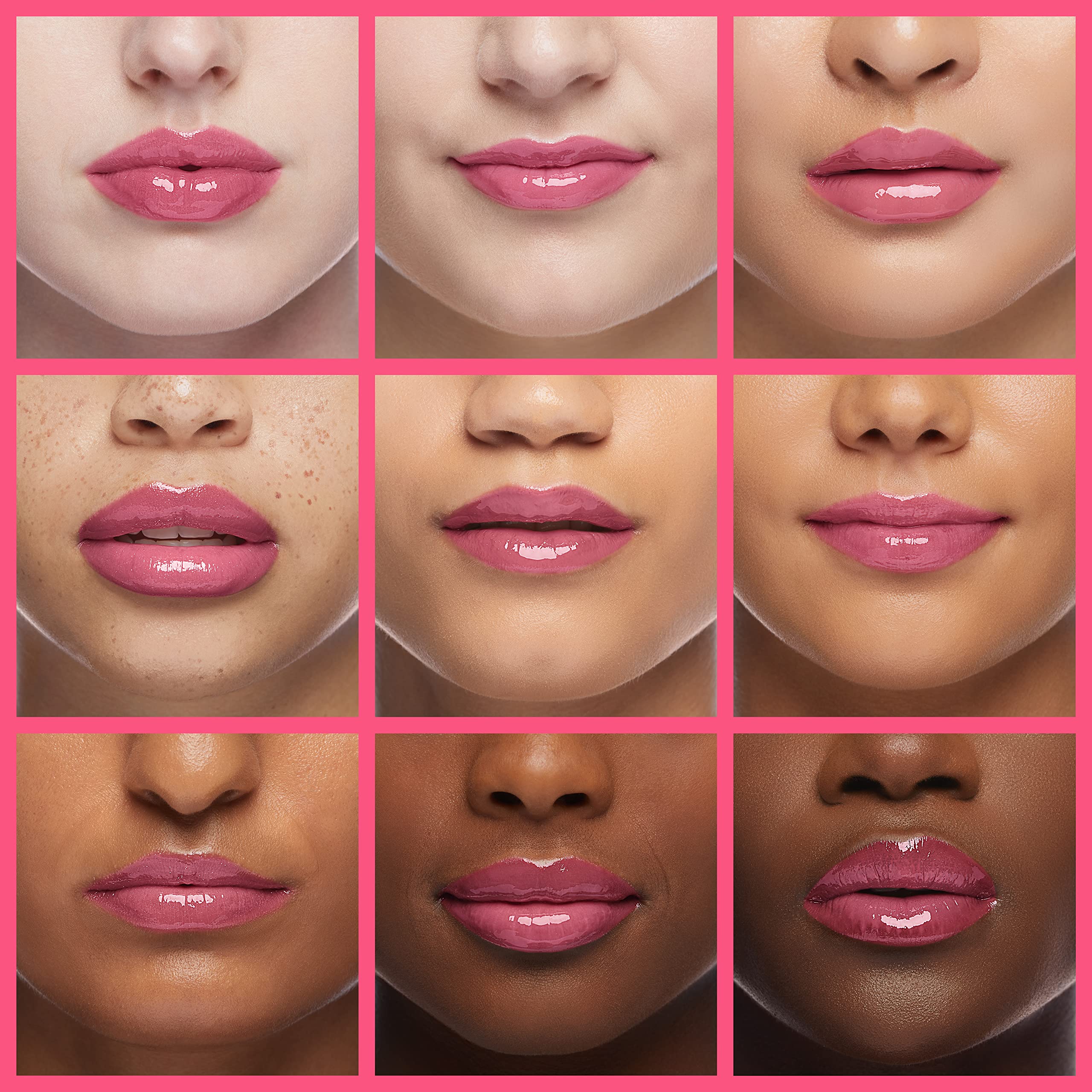 Hydrating Lip Glow Oil - Moisturizing & Plumping Lip Gloss, Non-Sticky Long Lasting Tinted Lip Oil for Dry Lips, Reduces Lip Lines (Raspberry #007) | Perfect for Daily Hydration, Night Care & Makeup Looks