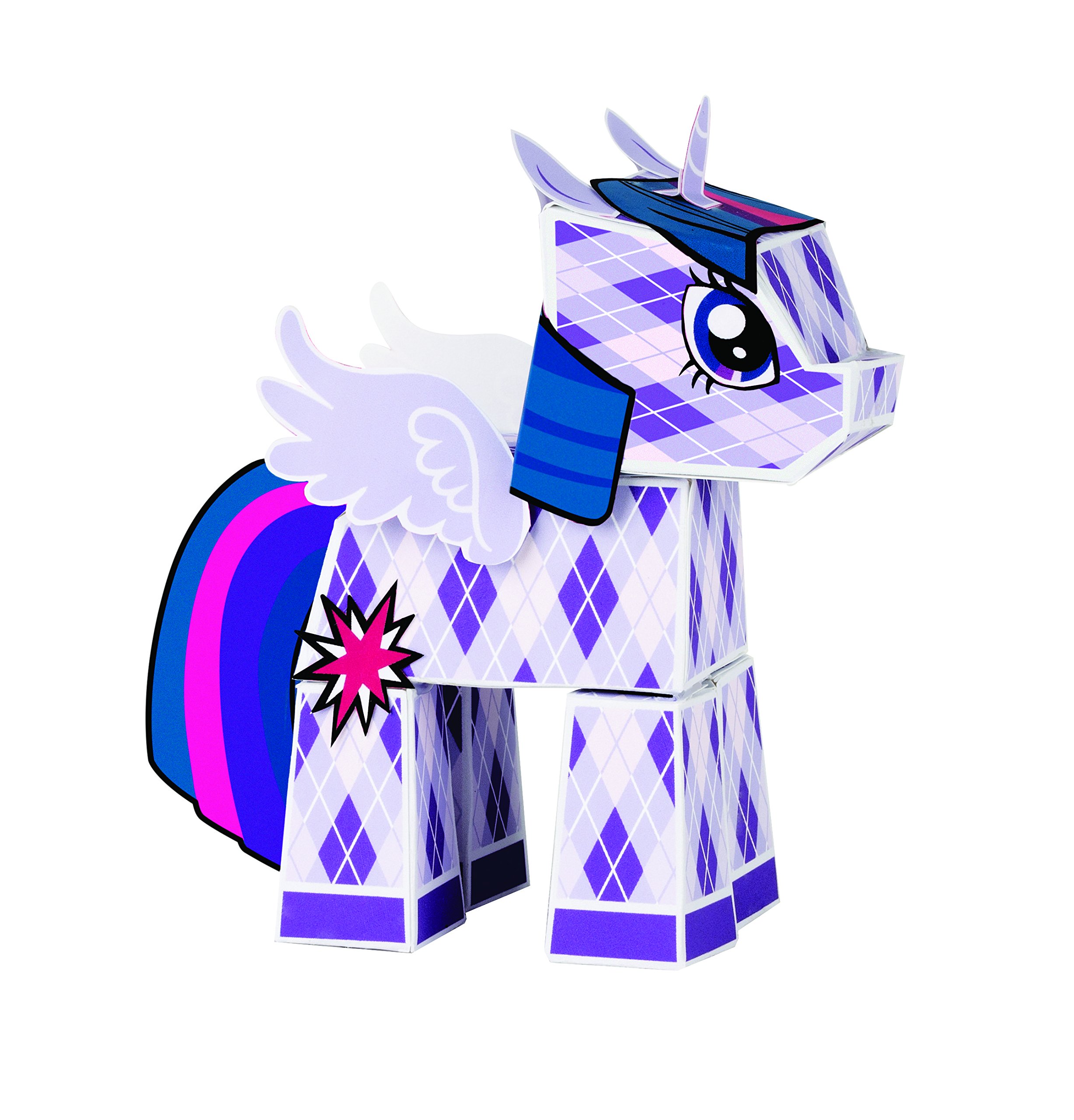 My Little Pony Twilight Sparkle DIY Paper Building Blocks - Foldable 3D Paper Craft Kit for Kids, Creative STEM Toy for Birthday Gifts & Party Favors | Perfect for Arts & Crafts, Classroom Activities & Collectible Display