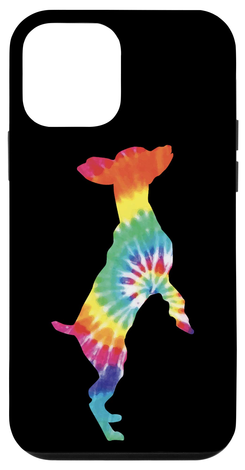 Vintage Tie Dye iPhone 12 Mini Phone Case for Dog Lovers - Cute Hippie Style Protective Cover with Dog Paw Prints | Perfect Gift for Pet Owners, Dog Walks & Music Festivals