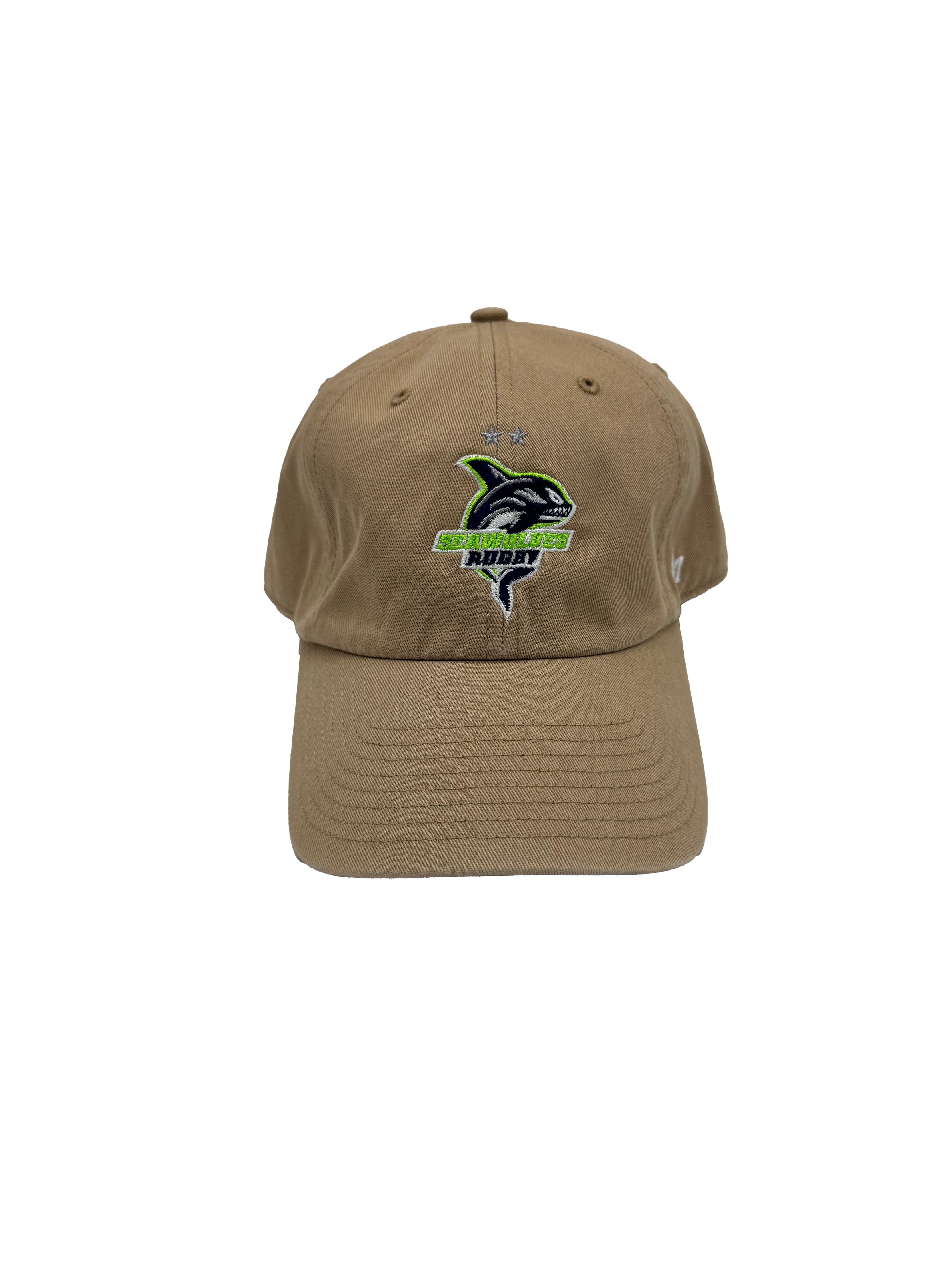 47 Khaki Clean Up Seawolves Rugby Hat - Adjustable Snapback Cap for Men & Women - Perfect for Rugby Games, Outdoor Sports, and Casual Wear