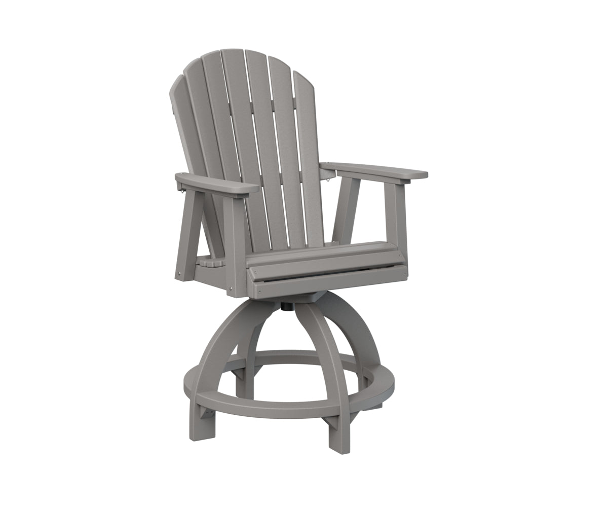 Berlin Gardens Comfo Back Swivel Counter Chair - Adjustable Height Bar Stool for Kitchen Island, Breakfast Nook & Home Decor - Comfortable Modern Seating for Dining & Entertaining