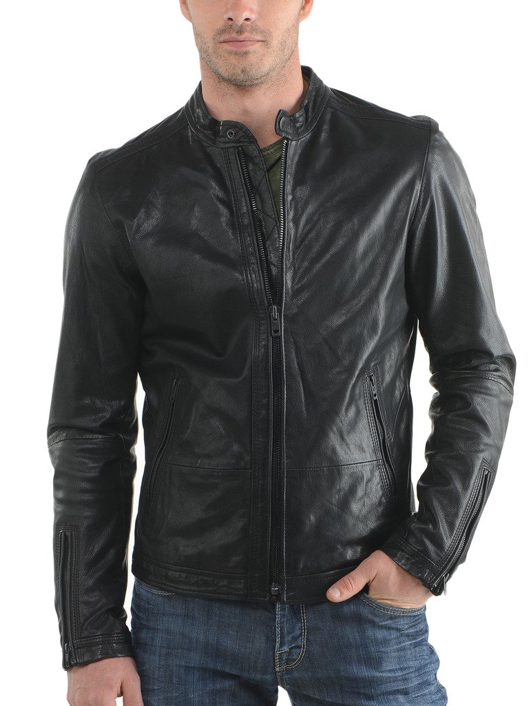 Premium Genuine Lambskin Leather Jacket for Men - Classic Biker Style, Soft & Durable - Perfect for Motorcycle Riding, Casual Outfits & Night Out