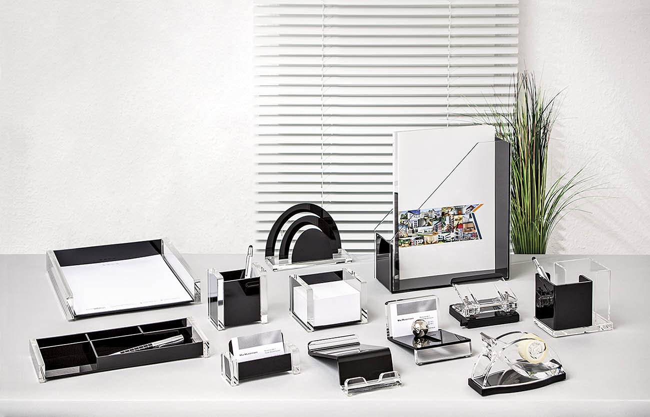Premium Acrylic Memo Box - Clear Transparent Desktop Organizer for Notes, Photos & Office Supplies | Perfect for Home, Office & School Organization