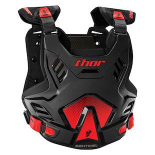 Sentinel GP Armour Thor Adult Motorcycle Jacket - Black & Red - Medium & Large Sizes - Durable Protection for Riding, Racing & Adventure