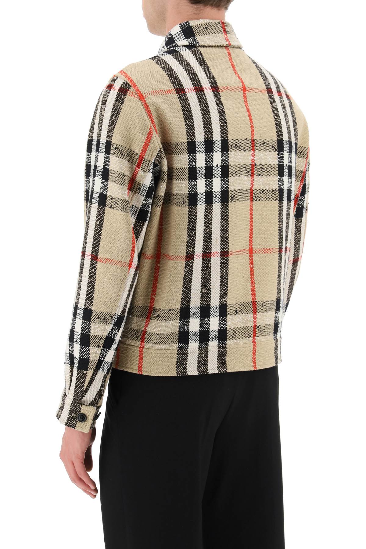 Burberry Check Bouclé Harrington Jacket - Classic British Style for Men & Women | Perfect for Casual Outings & Fall Layering