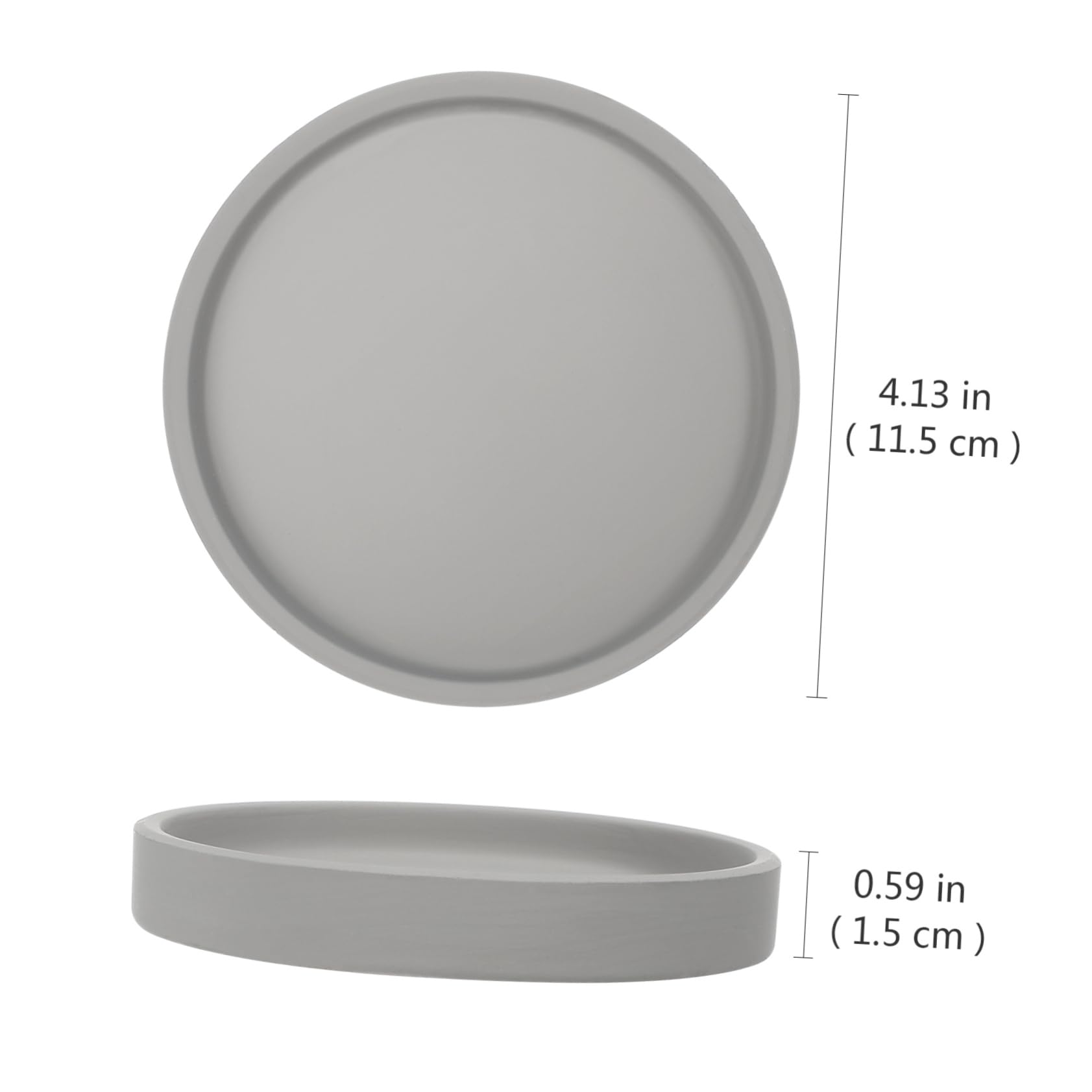 Cabilock 2-Pack Ceramic Plant Pot Trays - Round Indoor Flowerpot Saucers for Houseplants, Succulents, and Herbs | Perfect for Home Decor, Kitchen Countertops, and Balcony Gardening