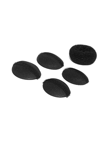 LYTIX Puff and Donut Bun Maker Hair Accessory Set for Women - Black Hair Donut for Perfect Buns & Updos - Great for Parties, Weddings & Everyday Styling