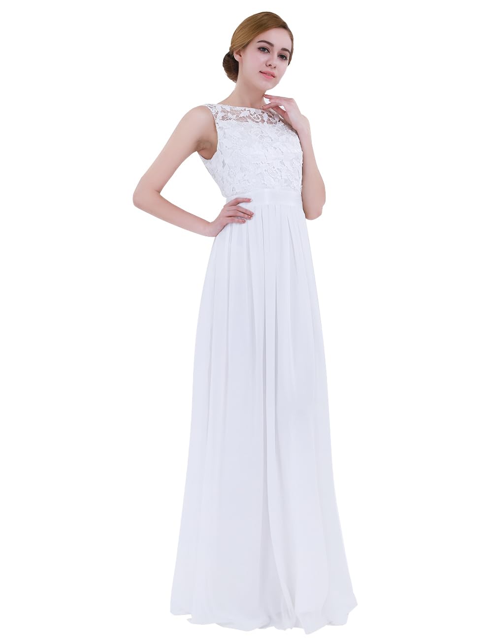 Elegant Women's Long Floral Lace Evening Dress for Cocktail Party, Wedding, Prom & Bridesmaid - Perfect for Formal Events, Date Nights & Special Occasions
