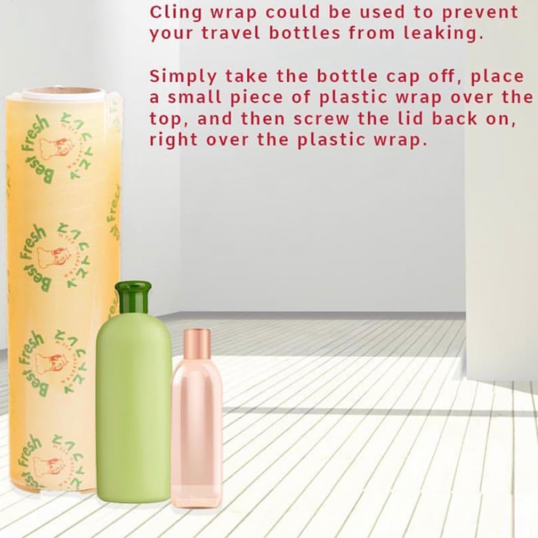 Eco-Friendly Biodegradable Cling Wrap - 1.5kg Jumbo Roll (Pack of 2) | Sustainable Food Storage Film for Kitchen, Leftovers, Roti, Sandwiches & Meal Prep | BPA-Free Plastic Wrap Alternative for Freshness & Convenience | Perfect for Home, Office & Picnic Use