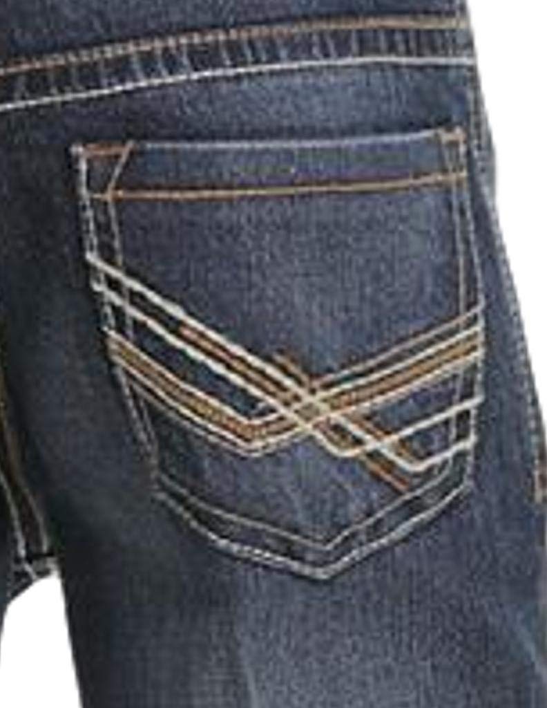 Cinch Western Stretch Jeans for Boys - Relaxed Fit, Medium Wash (MB16642003) - Perfect for School, Play & Outdoor Adventures