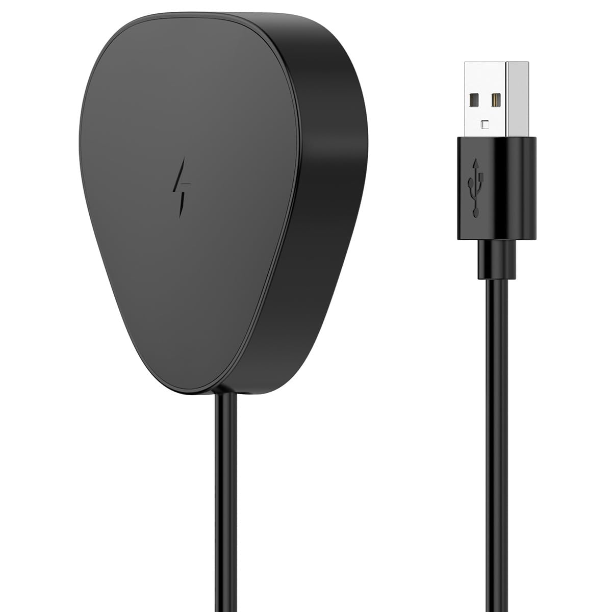 Magnetic Wireless Charger for Sonos Roam & Roam SL - Fast Charging Dock with 4.9ft USB Cable - Portable Charging Station for Home, Office & Travel (Black)