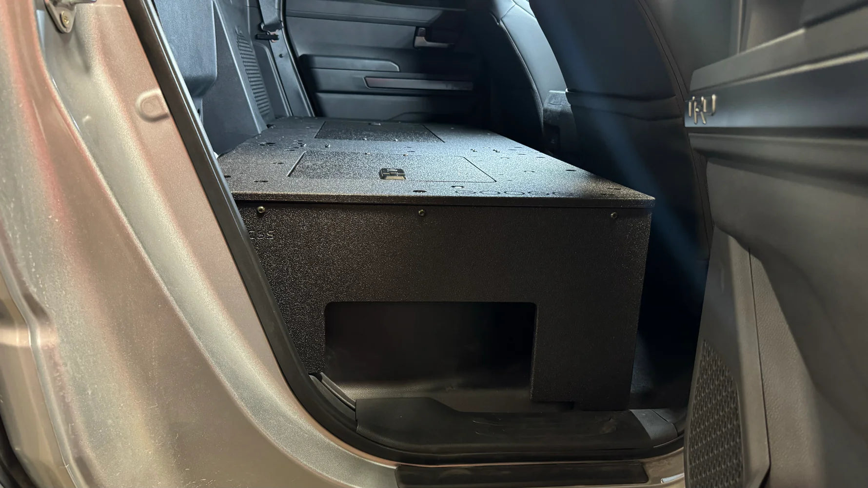 2024+ Toyota Tacoma Double Cab Seat Delete System - Heavy Duty Storage Platform | Perfect for Off-Roading, Camping & Work Truck Organization