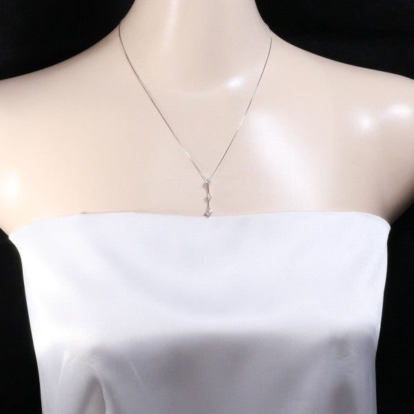 18K White Gold Diamond Necklace for Women - Elegant & Timeless Jewelry Gift for Anniversary, Wedding, or Special Occasions