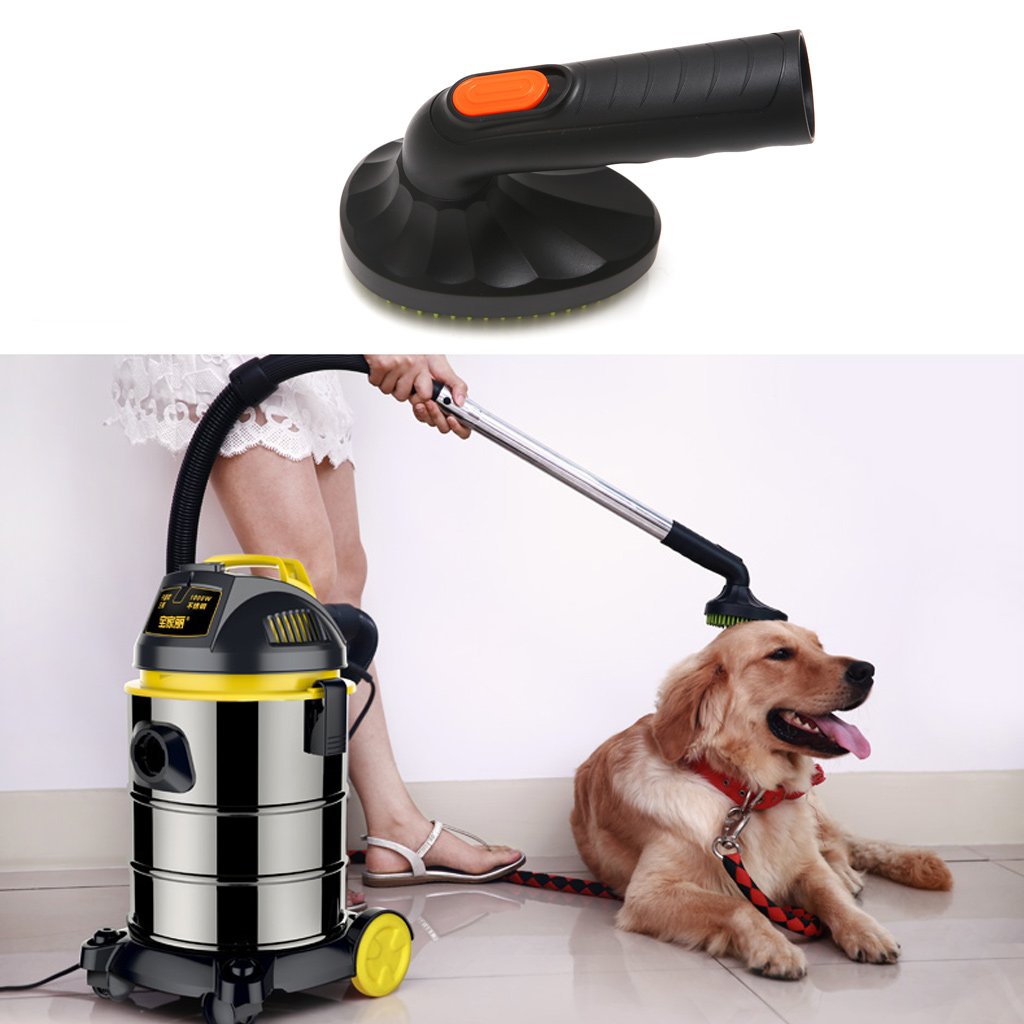 Pet Grooming Brush Vacuum Attachment for Cats & Dogs - 32mm Loose Hair Remover Tool - Perfect for Home Grooming & Shedding Control