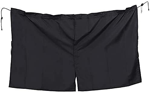 Car Side Window Wind Deflectors & Sun Shades - Black Foldable Visors with Removable Front/Rear Partition Curtain | UV Protection & Privacy for Sedans, SUVs, Road Trips & Camping