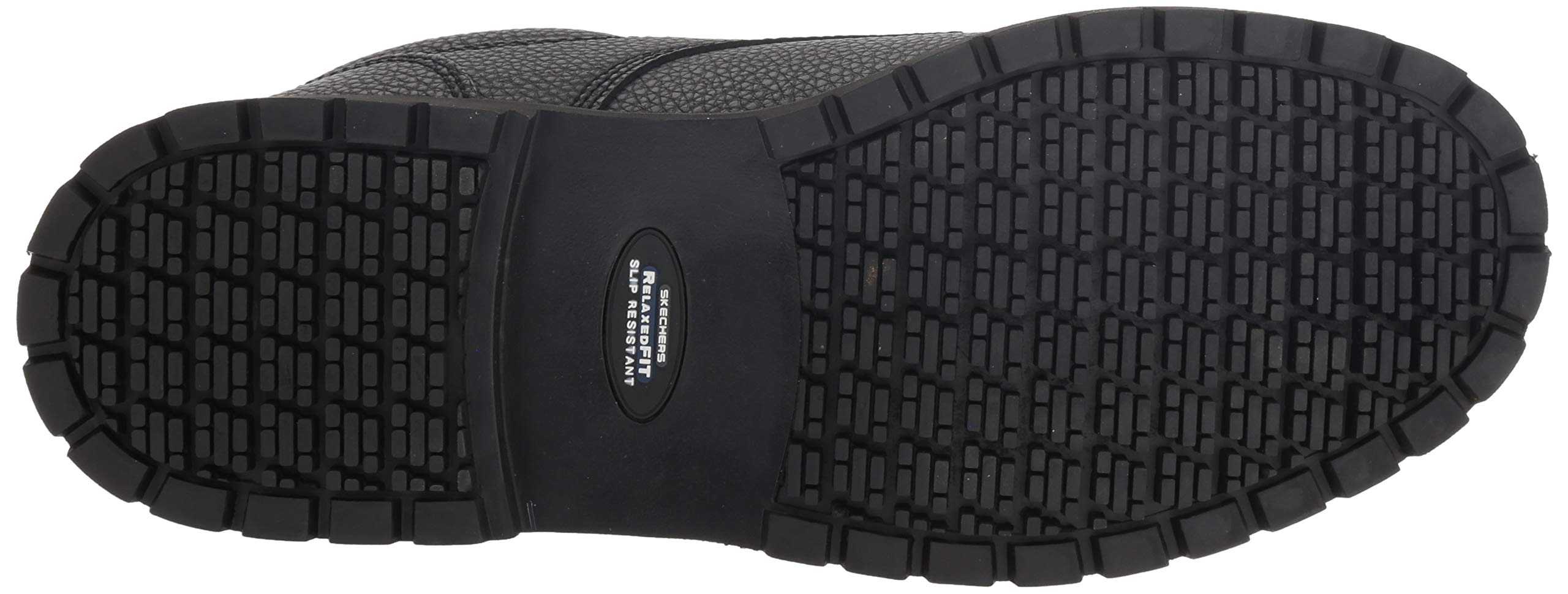 Skechers Slip Resistant Work Shoes for Men - Black Size 8.5W for Safety & Comfort