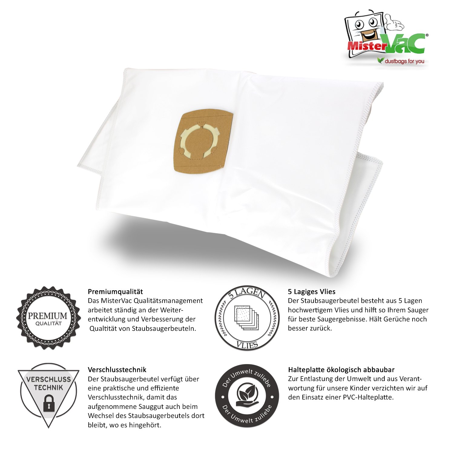 10-Pack Nilfisk Alto Attix 30/21 Professional Vacuum Cleaner Replacement Bags - Compatible with Professional Vacuum Cleaners - Perfect for Home, Office & Commercial Cleaning