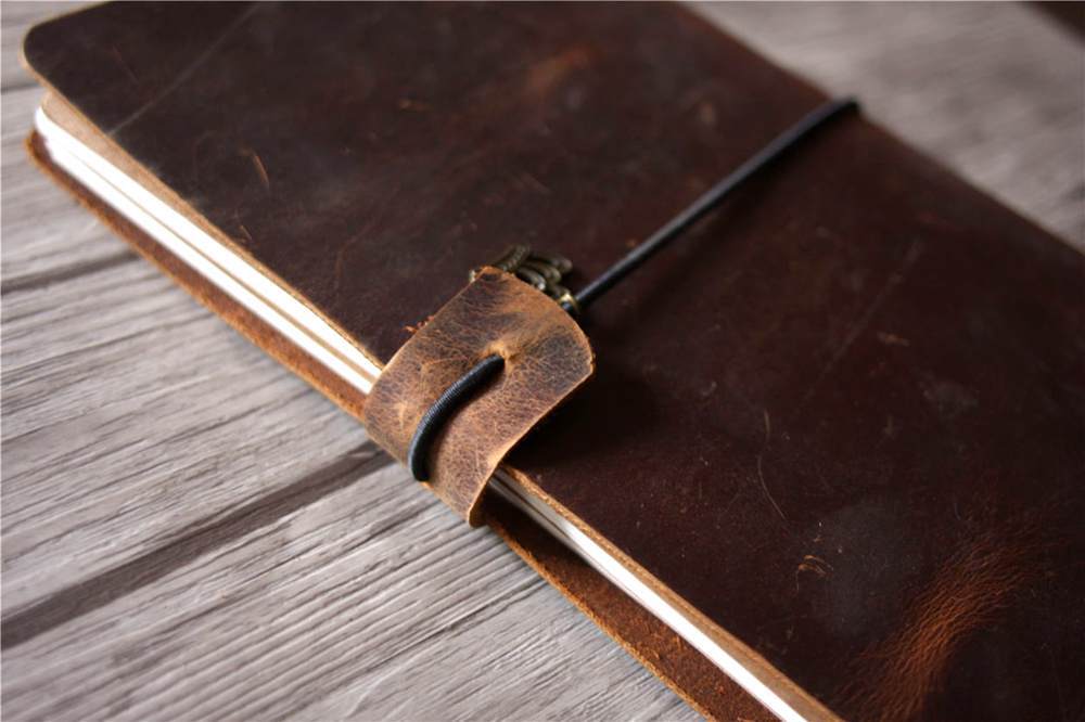 Premium Rustic Brown Leather Refillable Journal - Handcrafted Bound Notebook for Writing, Sketching & Note Taking - Perfect Gift for Writers, Artists & Professionals - Office, School & Travel Use
