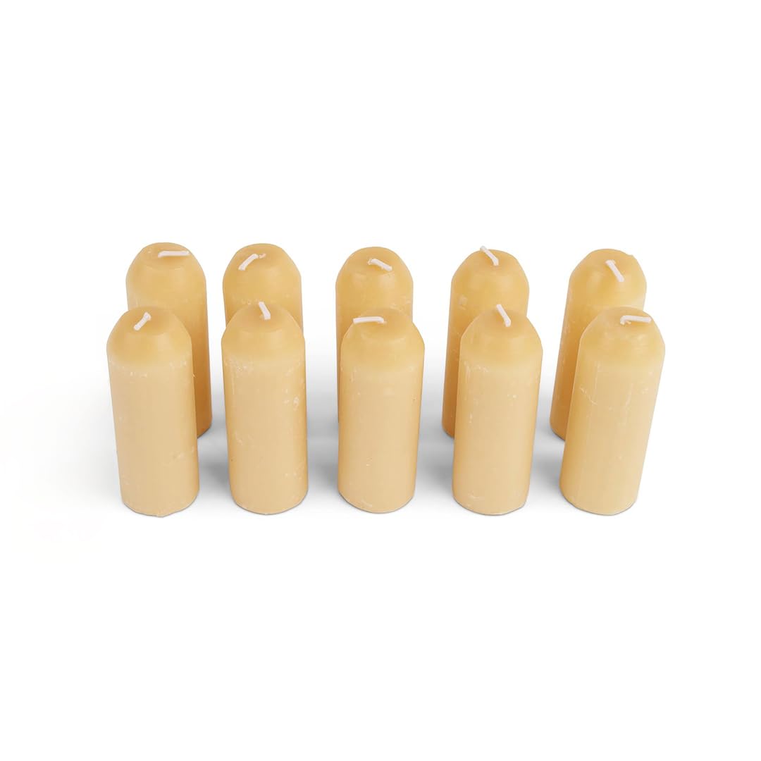 UCO 12-Hour Natural Beeswax Candles - Long Burning Emergency Survival Candles for Camping, Outdoor Adventures & Power Outages - 10 Pack Candle Lantern Set - Perfect for Backpacking, Hiking & Home Emergency Kits