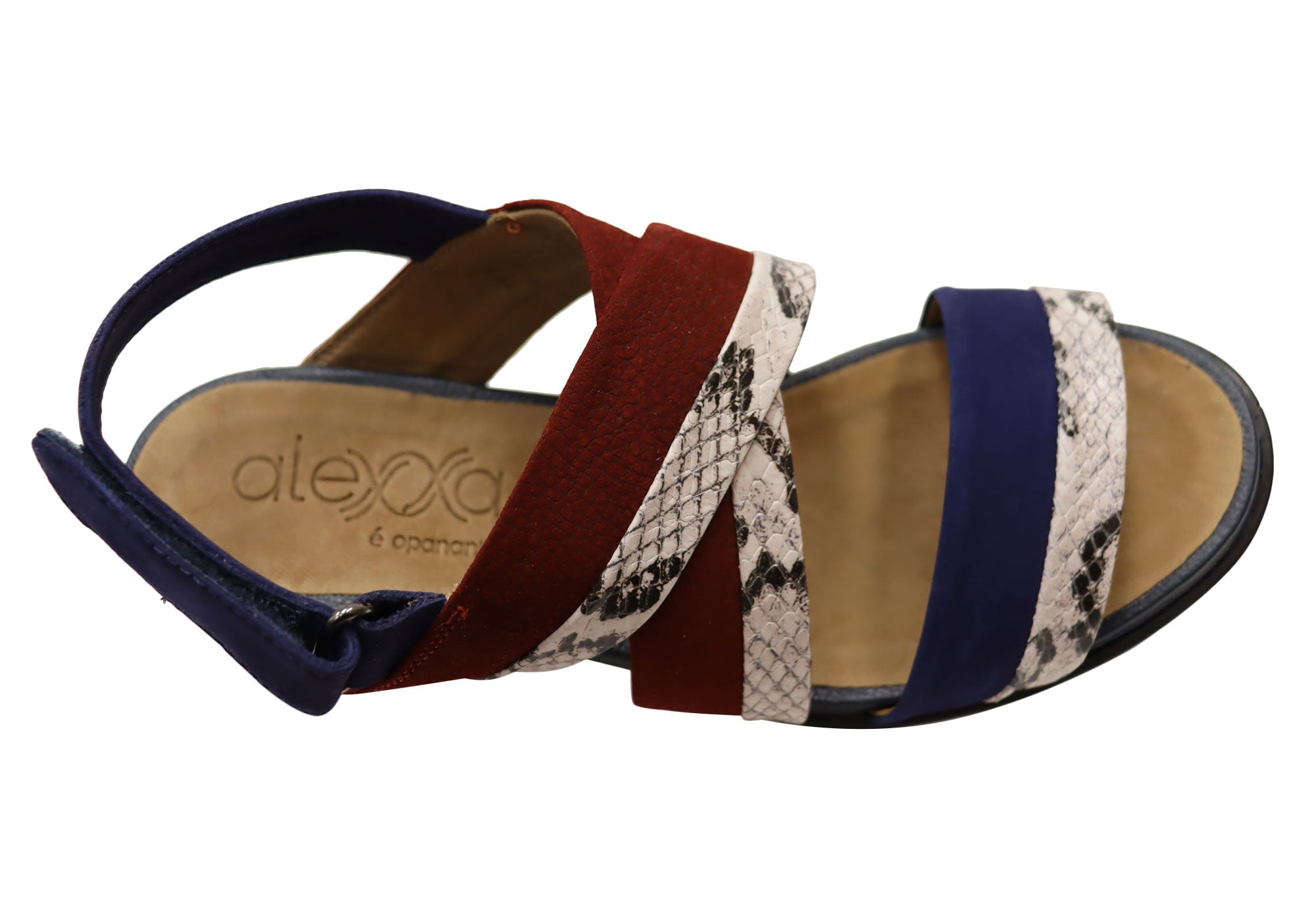 Opananken Nancie Women's Comfortable Leather Mid Heel Sandals - Stylish & Supportive for Work, Date Night & Summer Outings