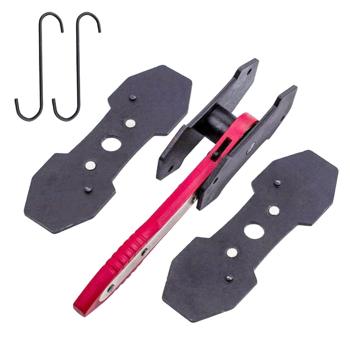 Brake Caliper Press Tool Kit with 2PCS Steel Plates - 360° Swing Ratchet Brake Wrench & Caliper Piston Spreader - Professional Car Wheel Brake Repair Set (3PCS) - Perfect for DIY Mechanics & Auto Shops