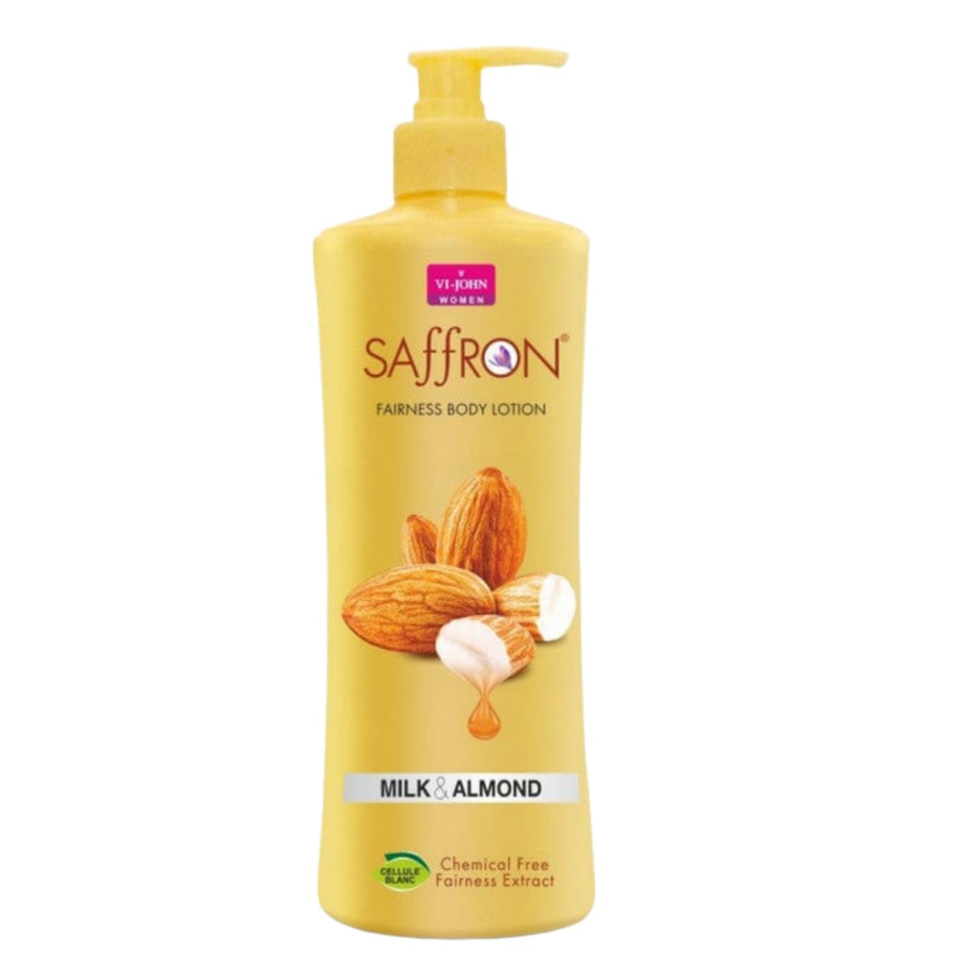 VI-JOHN Saffron Milk & Almond Body Lotion for Dry Skin - Deep Moisturizing & Hydrating Winter Cream (100ml) | Perfect for Daily Skincare Routine, Cold Weather Protection & Nighttime Nourishment
