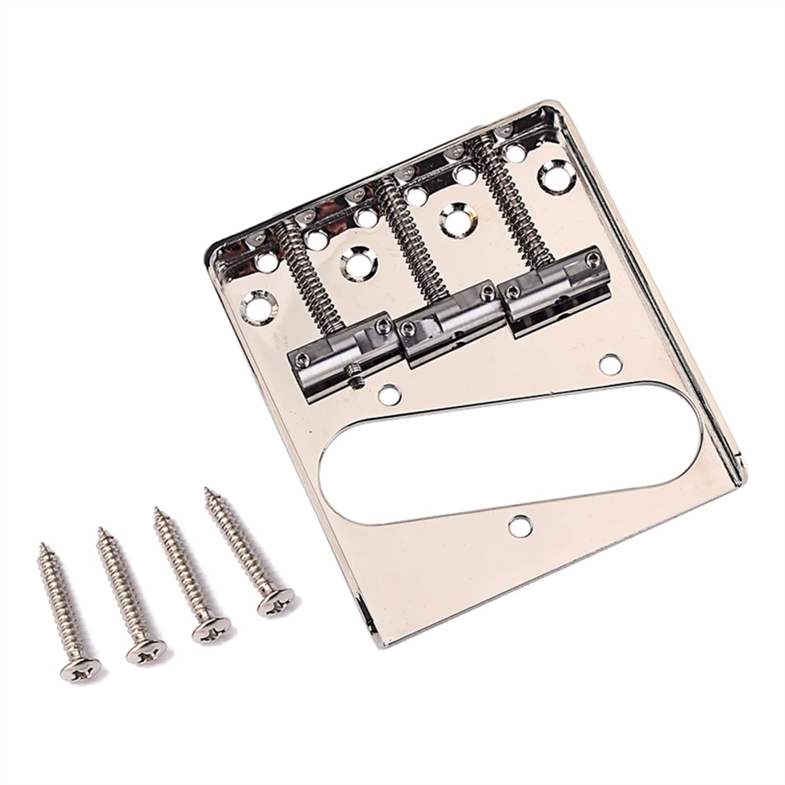 3 String Electric Bass Guitar Saddle Bridge with Screws - Replacement DIY Guitar Parts for Bass Bridge Repair | Perfect for Home Studio, Live Performances & Music Education