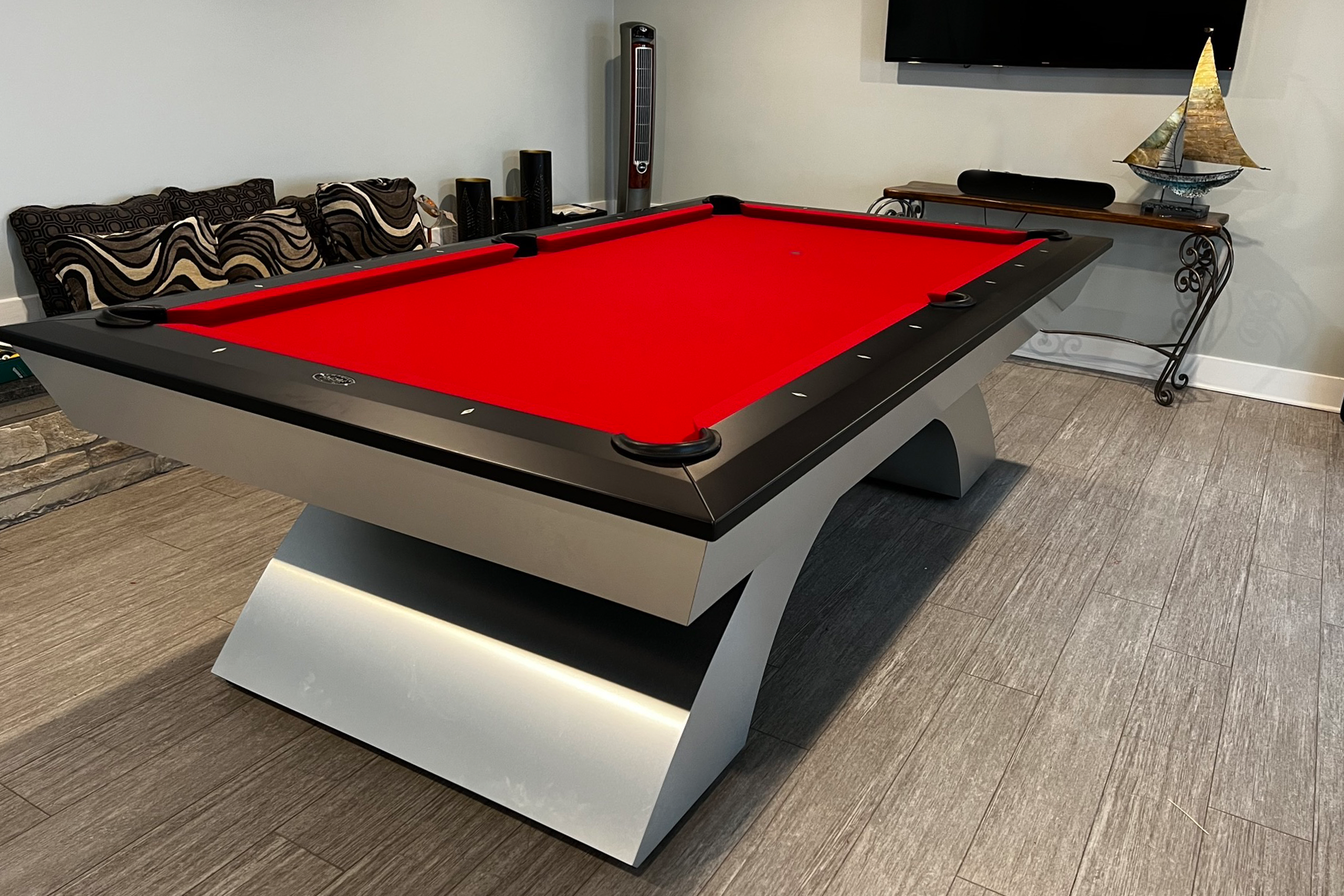 Olhausen Millennium Pool Table - Professional 8ft Billiard Table for Home & Game Room | Perfect for Family Entertainment & Competitive Play