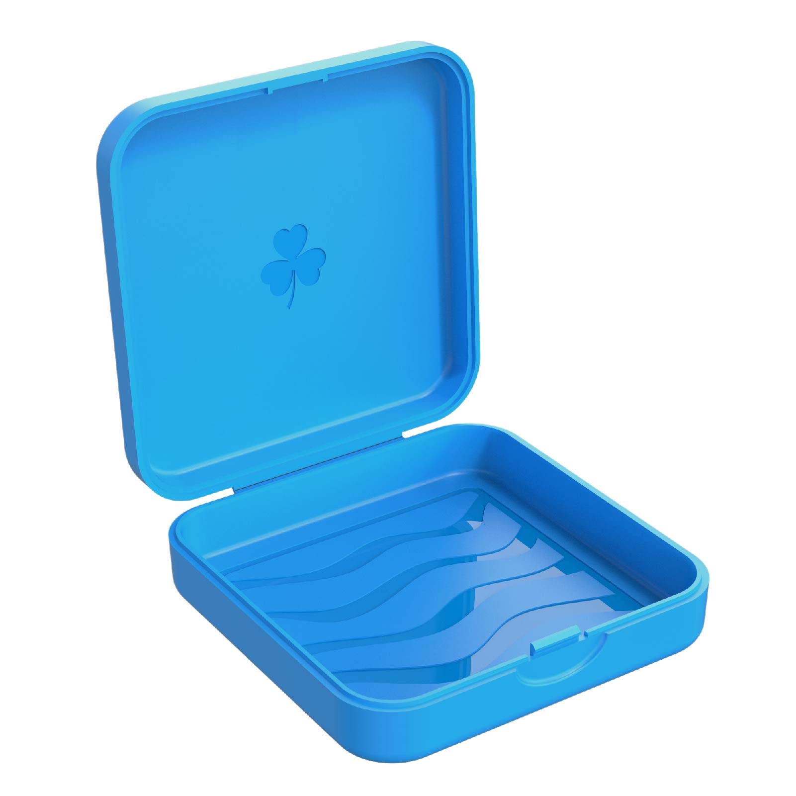 ARGOMAX 2-Piece Orthodontic Retainer Case - Clear Braces & Aligner Storage Box (Blue) | Perfect for Travel, School & Daily Dental Care